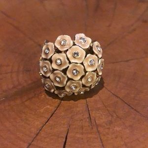 J.Crew Size 8 Floral Ring